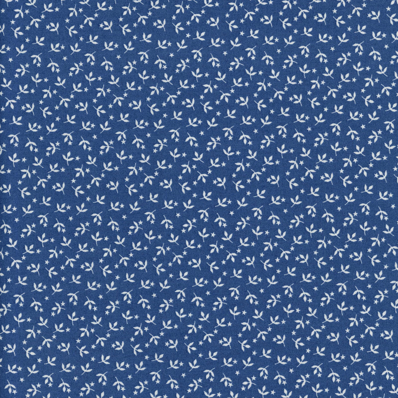 Moda Sunrise Slide (Vines) - Patchwork and Quilting Fabric from Brown's Craft Shed (Tags: Fabric blender blue botanical classic Floral Geometric indigo Moda nature Neutral quilting cotton small print Sunrise Slide vines white )