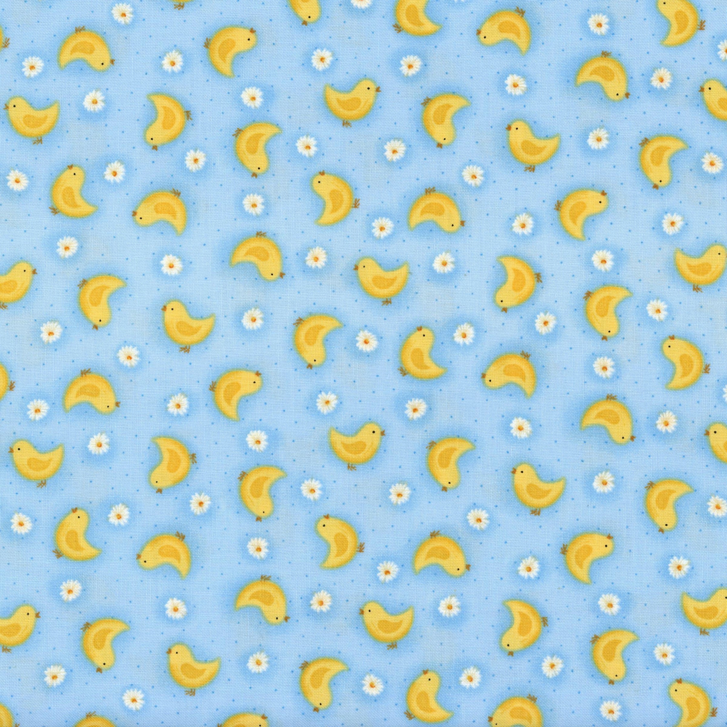 Makower UK Spring Parade - Patchwork and Quilting Fabric from Brown's Craft Shed (Tags: Fabric animals birds blue children Floral Makower UK nature novelty pastel playful Spring Parade )