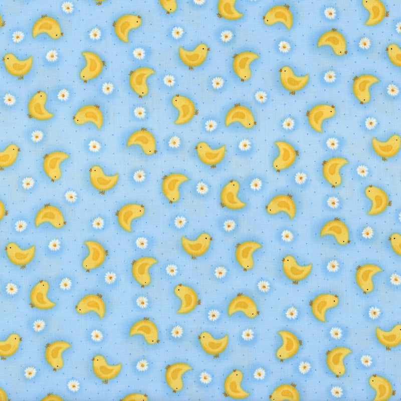 Makower UK Spring Parade - Patchwork and Quilting Fabric from Brown's Craft Shed (Tags: Fabric animals birds blue children Floral Makower UK nature novelty pastel playful Spring Parade )