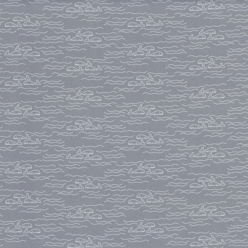 Devonstone Collection Low Volume by Monika Boldogh - Patchwork and Quilting Fabric from Brown's Craft Shed (Tags: Fabric animals children Devonstone Collection grey low volume Monika Boldogh nautical ocean patterns playful water whale wildlife )