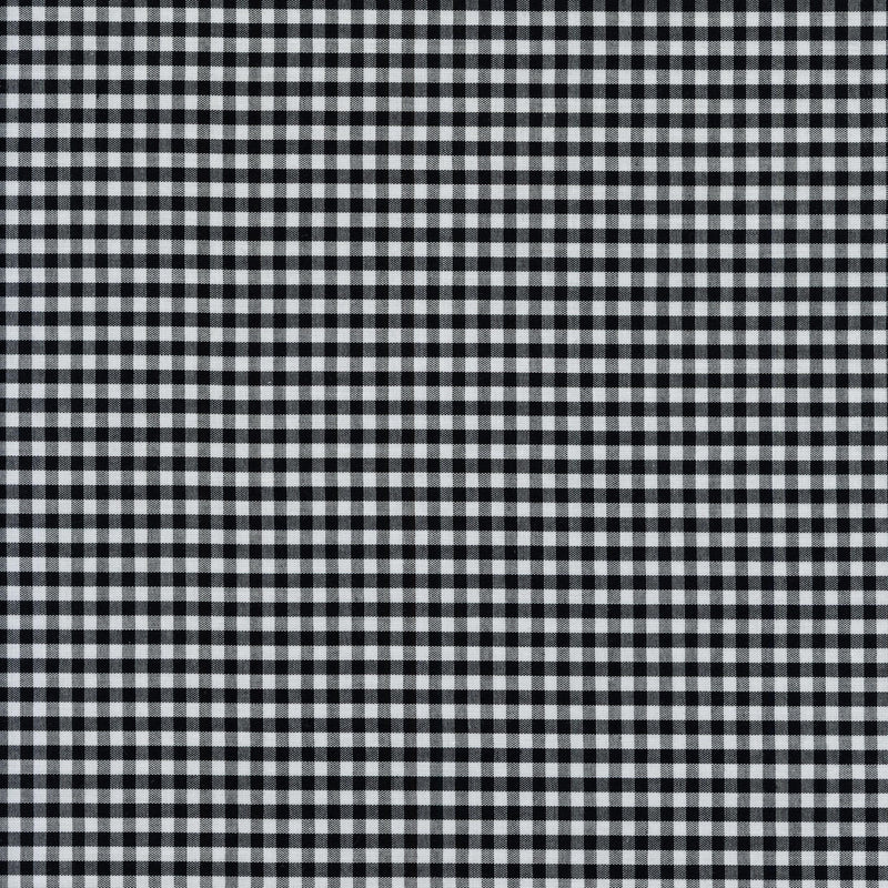 Gingham Check (Medium - Black) - Patchwork and Quilting Fabric from Brown's Craft Shed (Tags: Fabric check classic farmhouse white )