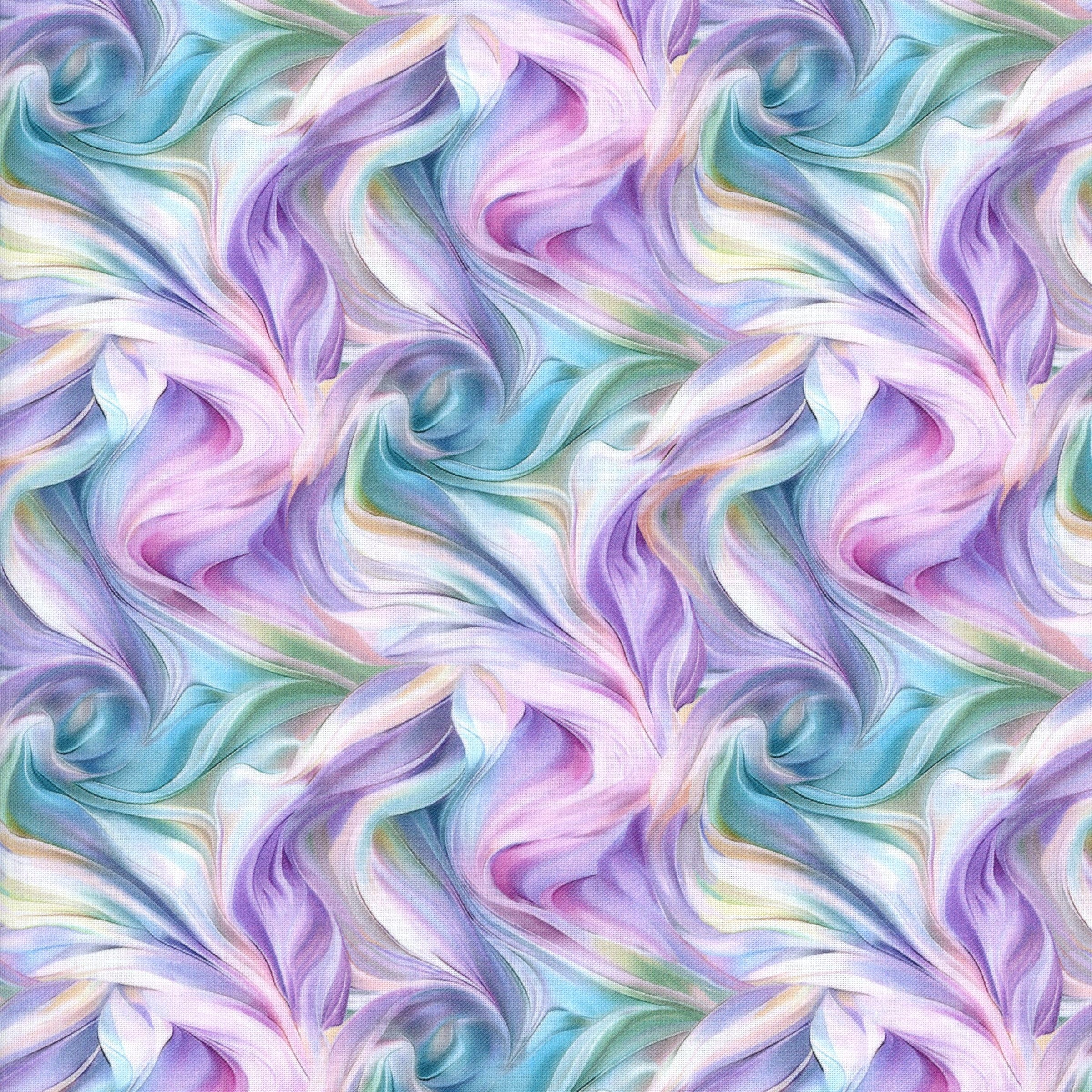 Timeless Treasures Dragonfly Mist - Patchwork and Quilting Fabric from Brown's Craft Shed (Tags: Fabric abstract blender blue dragonfly green nature pastel pink purple soft tones textures Timeless Treasures watercolour whimsical )