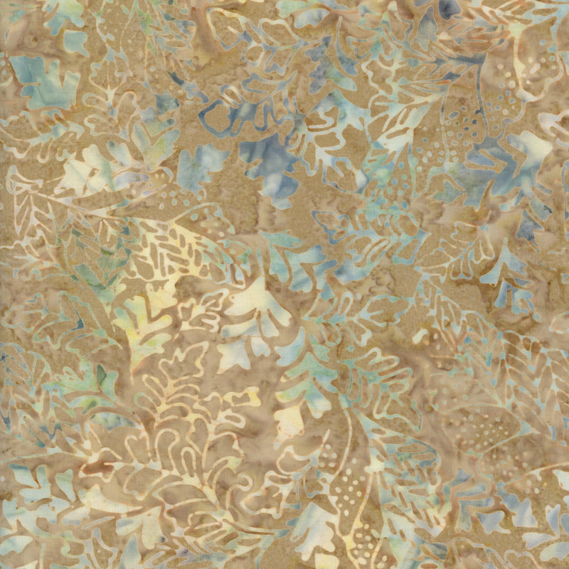 Ayu Batiks - Sandy Lagoon - Patchwork and Quilting Fabric from Brown's Craft Shed (Tags: Fabric aqua batik beige blender blue botanical coastal cream nature Neutral ocean plants textures )
