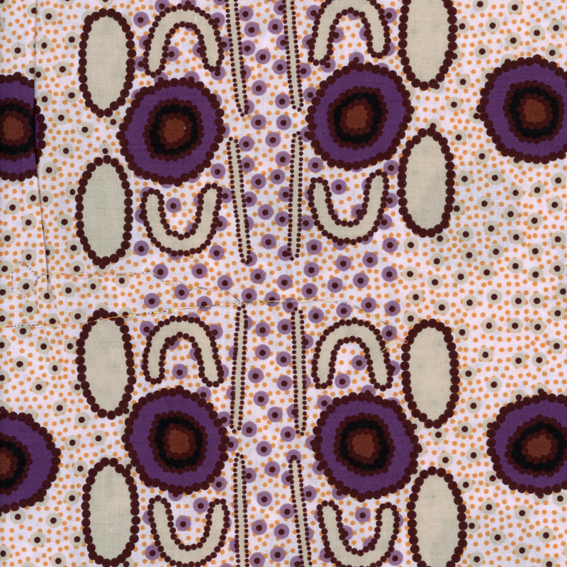 M&S Textiles Audrey Martin Napanangka Seed Dreaming Ecru