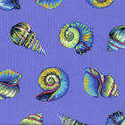 FreeSpirit Fabrics: Floral Reef by Tula Pink - Lil Shelly (Marine) - Patchwork and Quilting Fabric from Brown's Craft Shed (Tags: Fabric beach Floral Reef FreeSpirit Fabrics marine novelty ocean purple shells Tula Pink water whimsical )