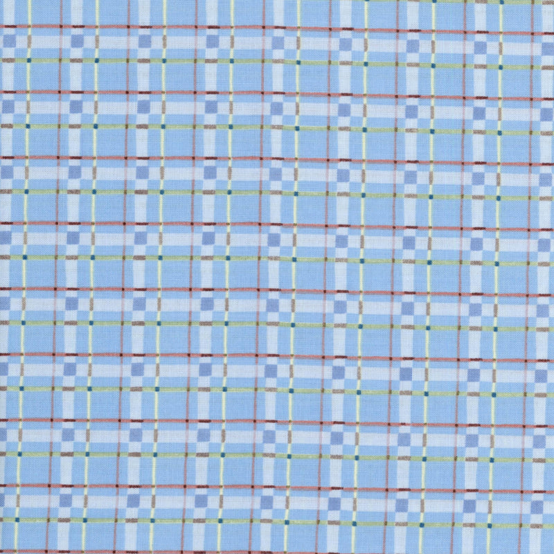 Susan Wheeler Home Lovely Plaid - Sky Picnic - Patchwork and Quilting Fabric from Brown's Craft Shed (Tags: Fabric blue check children Lovely Plaid pastel patterns playful summer Susan Wheeler )