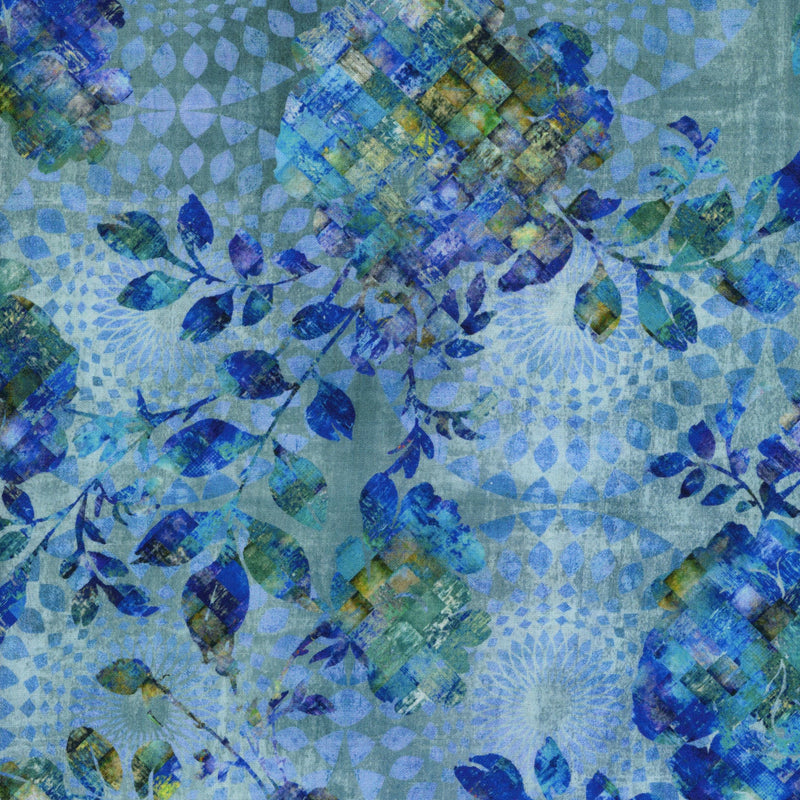 In The Beginning Fabrics: Halycon by Jason Yenter - Patchwork and Quilting Fabric from Brown's Craft Shed (Tags: Fabric blue Geometric In the Beginning Fabrics Jason Yenter teal )