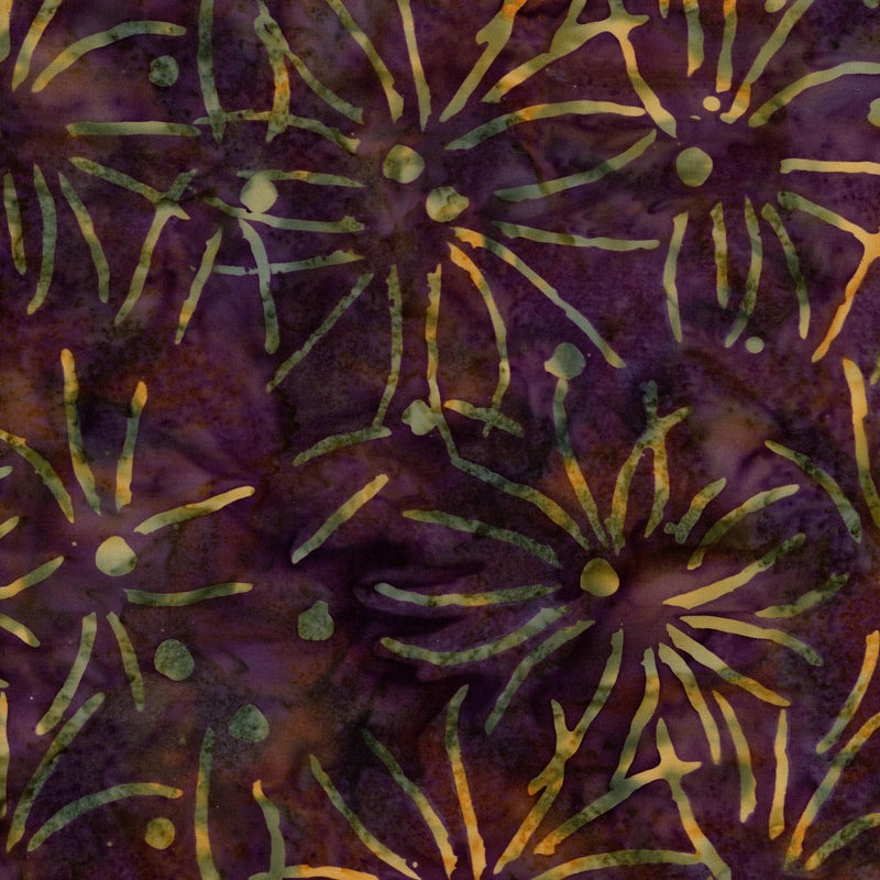 Batik Cranberry Chutney - Patchwork and Quilting Fabric from Brown's Craft Shed (Tags: Fabric abstract batik Batik Cranberry Chutney blender burgundy earthy tones gold green nature purple rustic textures )