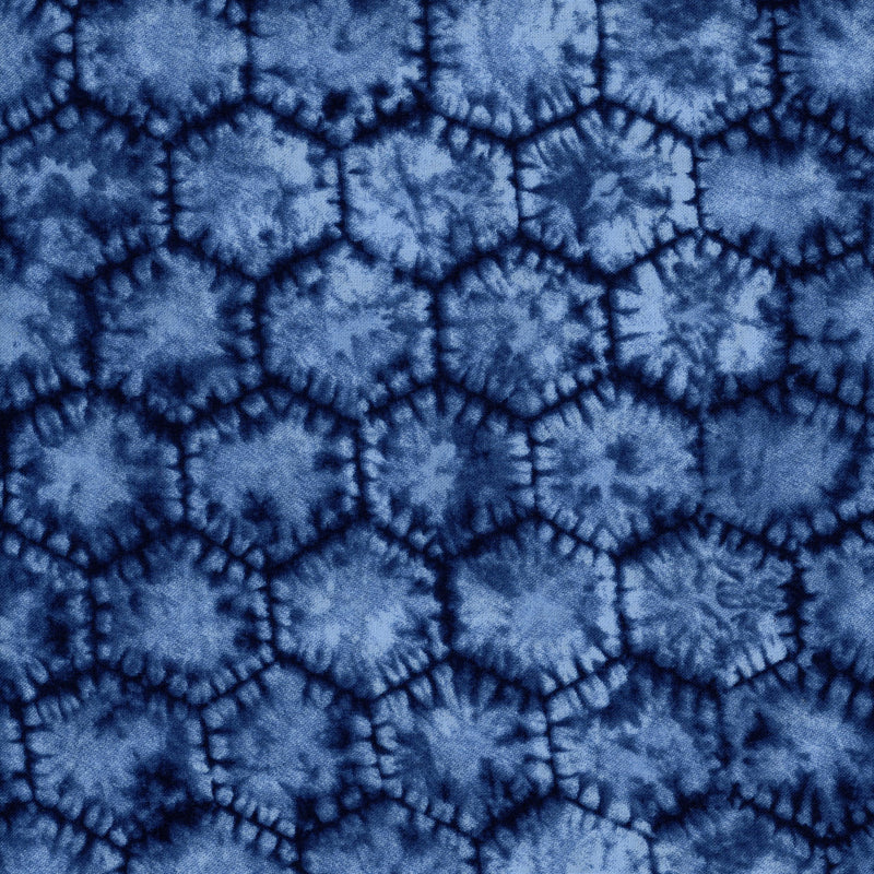 Moda Fabrics Machi by Debbie Maddy - Patchwork and Quilting Fabric from Brown's Craft Shed (Tags: Fabric Debbie Maddy Geometric Hexagon Machi Moda Shibori )