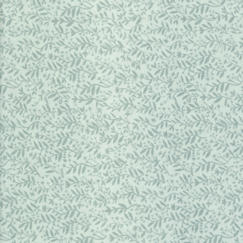 Windham Fabrics Greet the Day by Lori Siebert - Misty Vine - Patchwork and Quilting Fabric from Brown's Craft Shed (Tags: Fabric blender blenders botanical green Greet the Day low volume nature Neutral patchwork quilting vines Windham Fabrics )