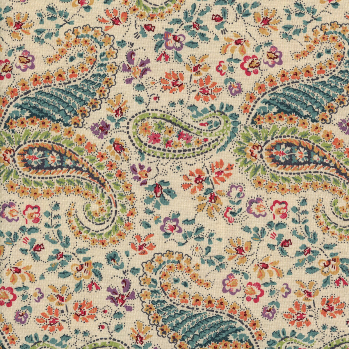 Andover Fabrics Renee Nanneman Need'l Love - Patchwork and Quilting Fabric from Brown's Craft Shed (Tags: Fabric Andover Floral multi-tone Need'l Love paisley patchwork patterns quilting Renee Nanneman reproduction traditional vintage )