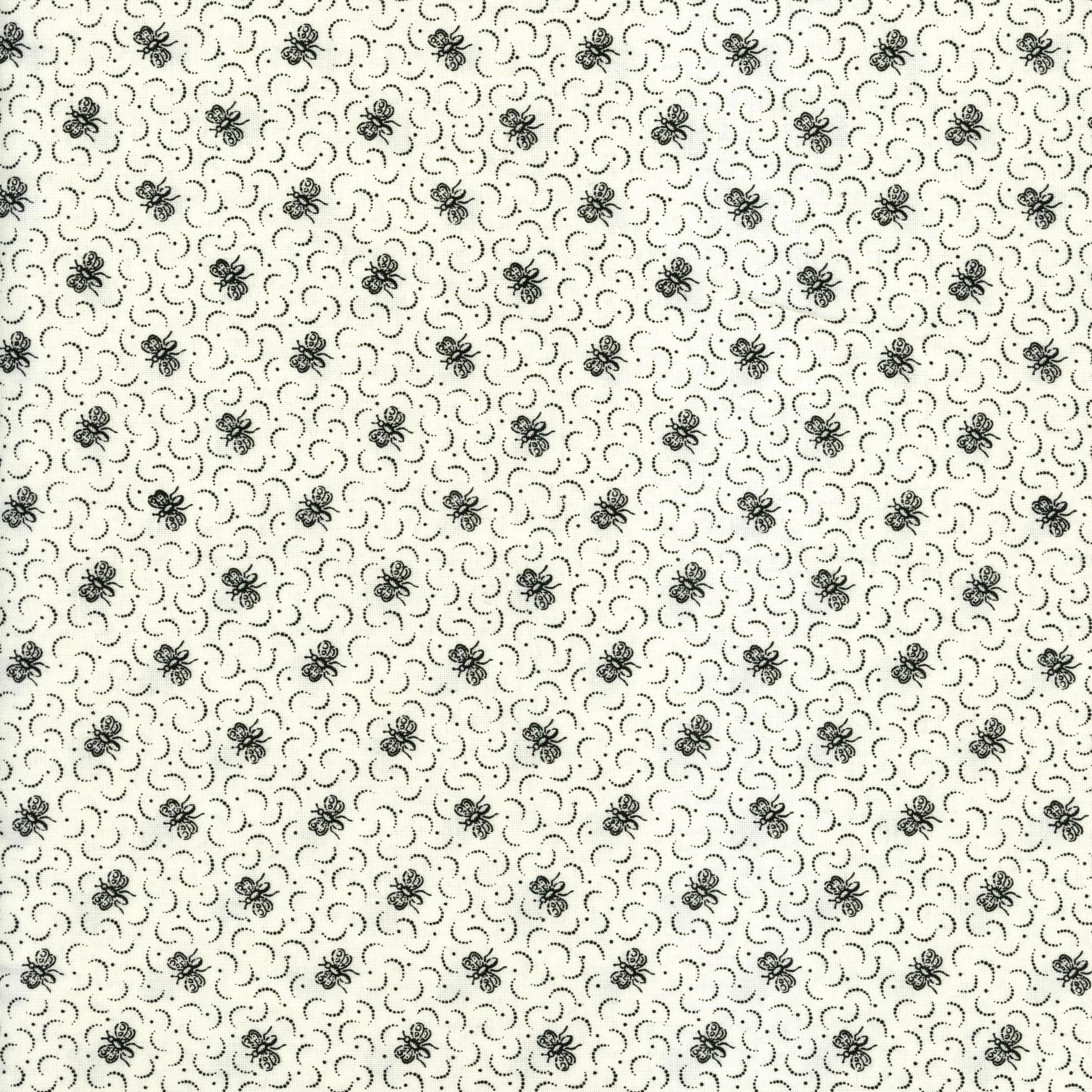 Windham Fabrics Ascot - Patchwork and Quilting Fabric from Brown's Craft Shed (Tags: Fabric animal animals Ascot bee bees blender ivory nature Neutral patterns playful whimsical white Windham Fabrics )
