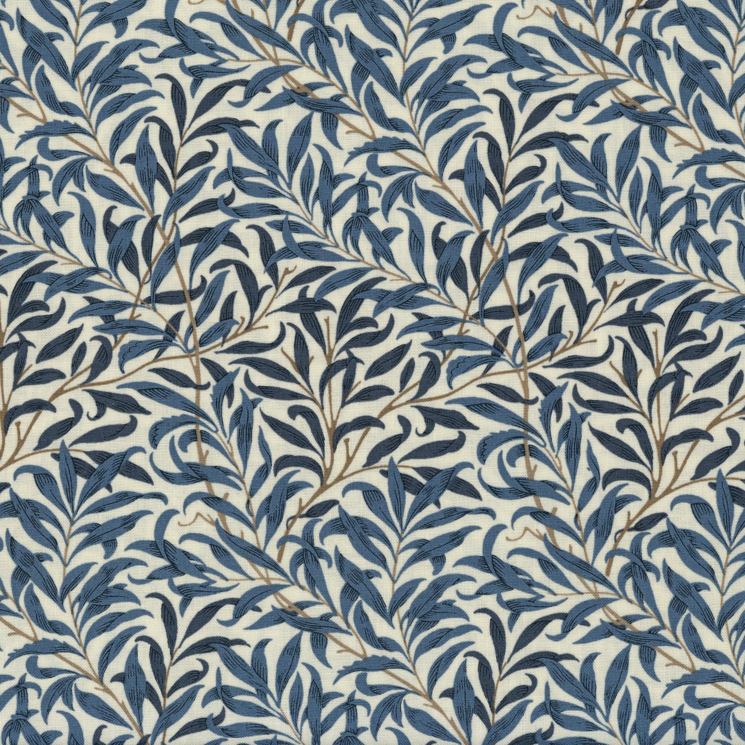 Free Spirit Fabrics: Standen by Morris & Co - Patchwork and Quilting Fabric from Brown's Craft Shed (Tags: Fabric blue botanical classic cream elegant Floral Free Spirit Fabrics heritage Morris & Co nature Neutral Standen traditional vines )