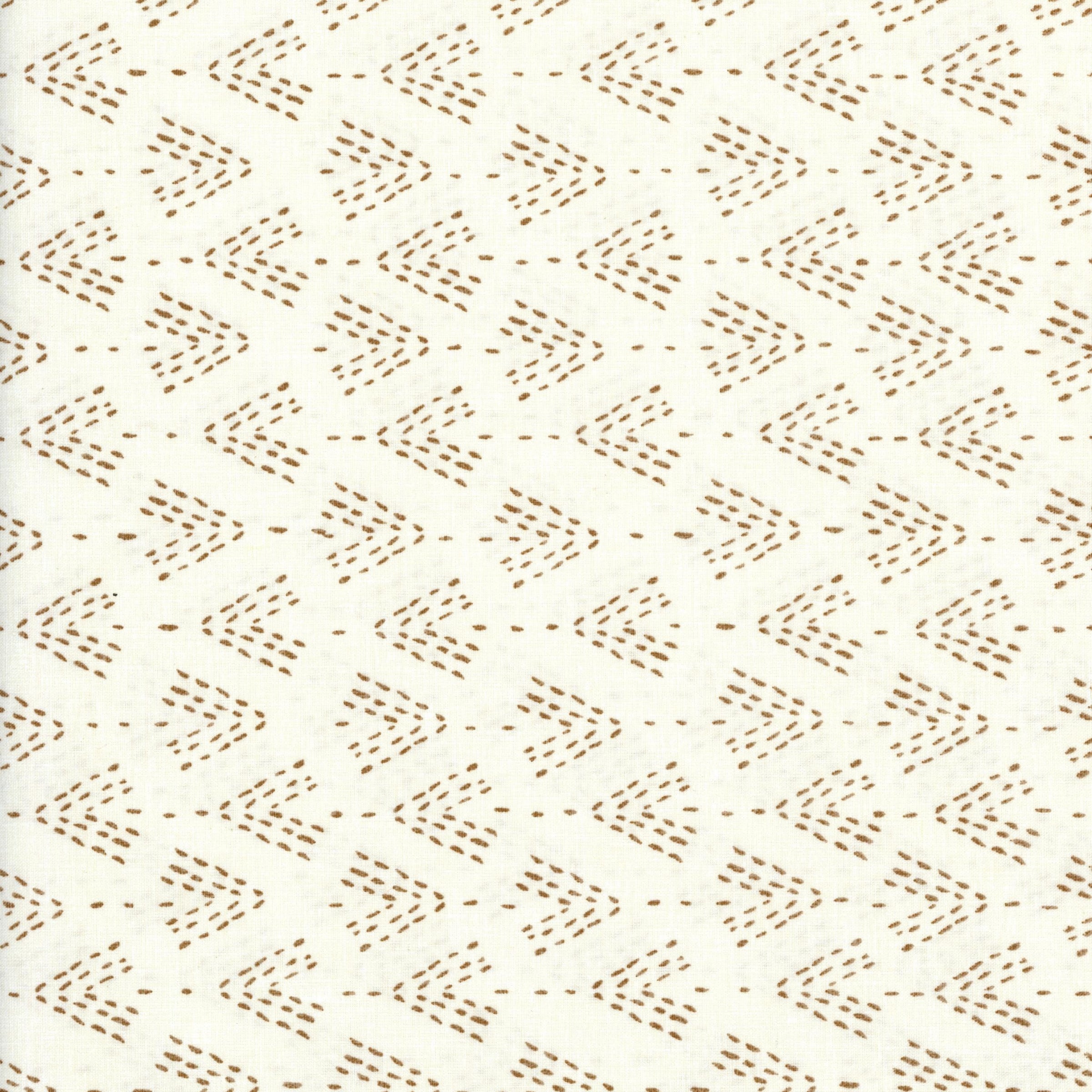 Clothworks New Earth (Dark Gold) - Patchwork and Quilting Fabric from Brown's Craft Shed (Tags: Fabric arrows Clothworks cream Dark Gold New Earth rustic )