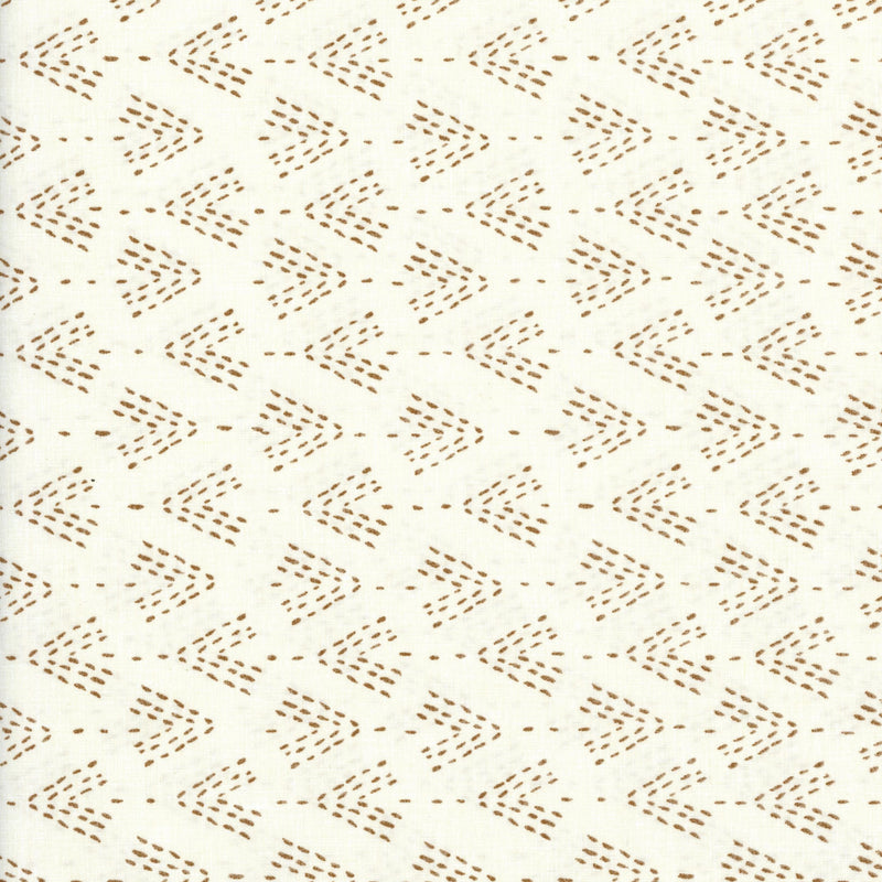 Clothworks New Earth (Dark Gold) - Patchwork and Quilting Fabric from Brown's Craft Shed (Tags: Fabric arrows Clothworks cream Dark Gold New Earth rustic )