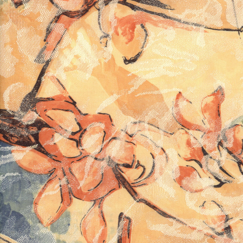 Apricot Blossom Watercolour Upholstery Fabric - Patchwork and Quilting Fabric from Brown's Craft Shed (Tags: Fabric )