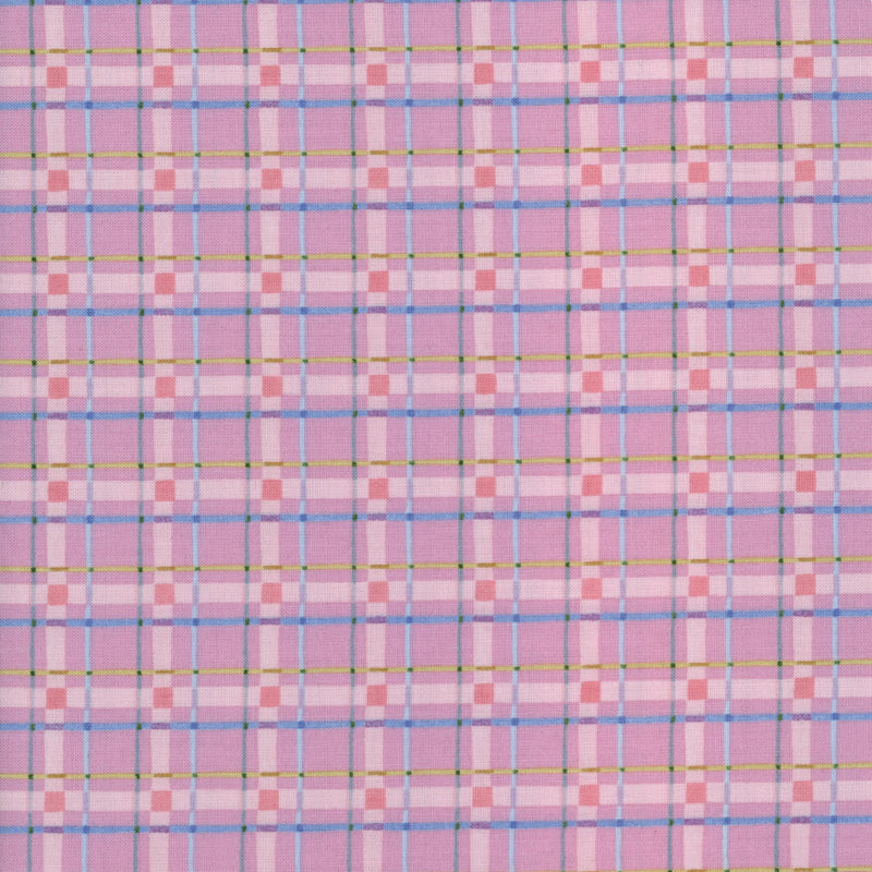 Susan Wheeler Home Lovely Plaid - Berry Sorbet - Patchwork and Quilting Fabric from Brown's Craft Shed (Tags: Fabric check children craft Lovely Plaid pastel patterns pink playful quilting Susan Wheeler )