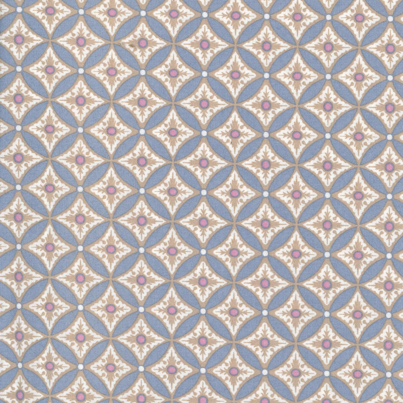 Gutermann Ring A Roses - Patchwork and Quilting Fabric from Brown's Craft Shed (Tags: Fabric blenders blue Gutermann Neutral patchwork patterns pink quilt vintage white )