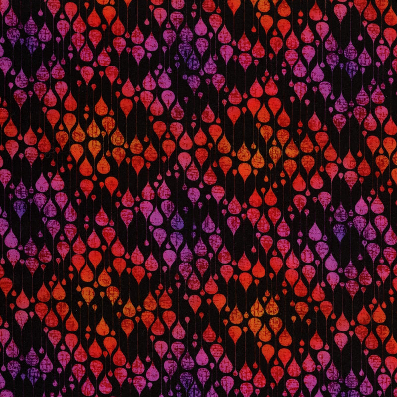 Lloyd Curzon Vivid - Patchwork and Quilting Fabric from Brown's Craft Shop (Tags: Fabric multi orange purple )