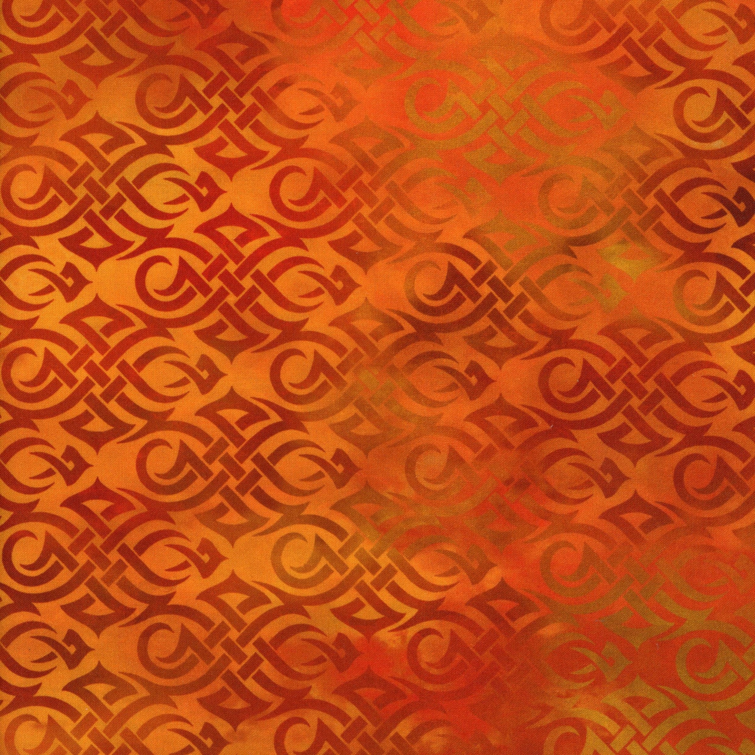In The Beginning Fabrics: Dragons - Emerald Reign - Patchwork and Quilting Fabric from Brown's Craft Shed (Tags: Fabric bold dragon Dragons Emerald Reign dramatic fantasy gold Jason Yenter orange patterns rust textures warm tones )