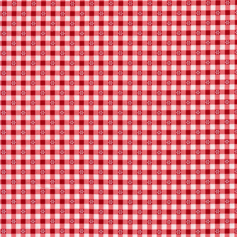 Henry Glass & Co., Inc Redberrry Lane by Gail Pan - Patchwork and Quilting Fabric from Brown's Craft Shed (Tags: Fabric basics blenders check country Gail Pan Henry Glass & Co. patchwork playful quilting red Redberry Lane rustic specialty vintage white )