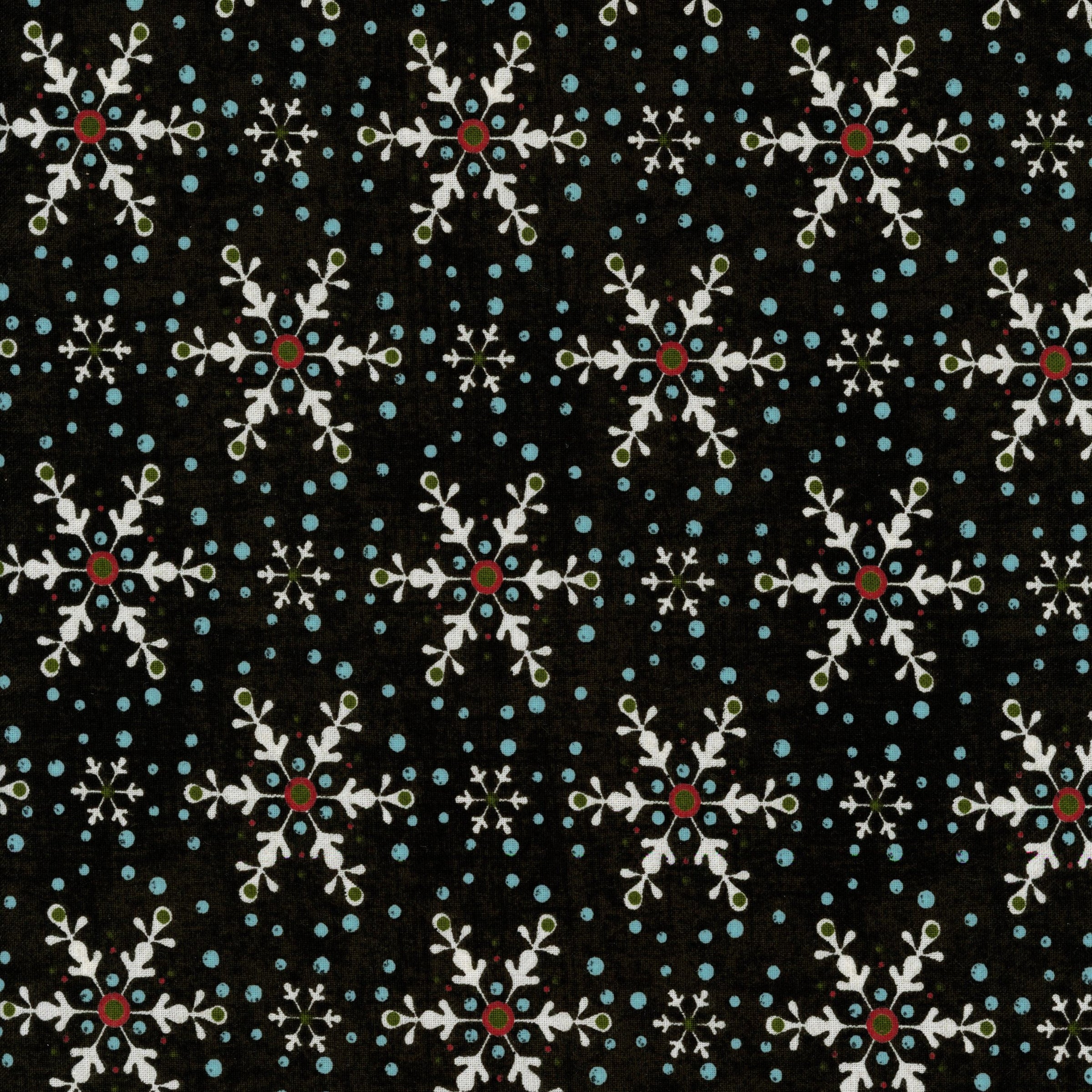 Moda Peppermint Bark by Basic Grey - Patchwork and Quilting Fabric from Brown's Craft Shed (Tags: Fabric aqua Basic Grey Black christmas festive Moda novelty patterns Peppermint Bark red seasonal snowflakes white )