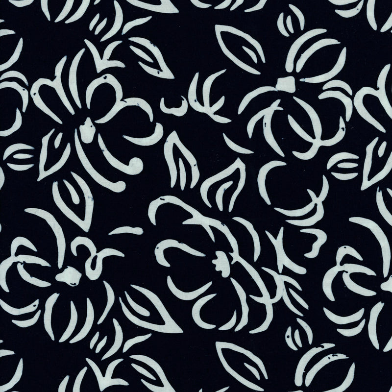 Banyan Batiks - Banyan Classics - Patchwork and Quilting Fabric from Brown's Craft Shed (Tags: Fabric Banyan Batiks Banyan Classics batik blenders botanical contemporary elegant Floral flowers monochrome nature textures white )