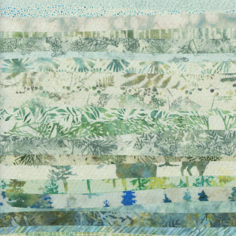 Hoffman Fabrics - Hoffman Waves - Hunter - Patchwork and Quilting Fabric from Brown's Craft Shed (Tags: Fabric blender earthy fern forest Geometric green Hoffman Fabrics Hoffman Waves Hunter jungle nature patchwork patterns quilting textured tonal water )