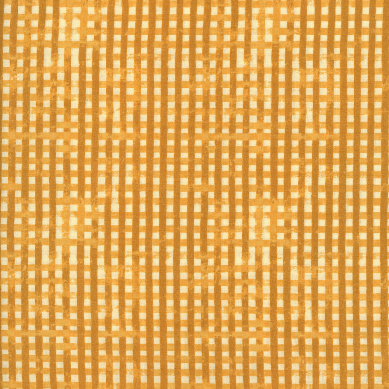 Clothworks Midnight Flora by Melissa Lowry (Dark Gold) - Patchwork and Quilting Fabric from Brown's Craft Shed (Tags: Fabric Clothworks gold grid Melissa Lowry Midnight Flora mustard textured print )