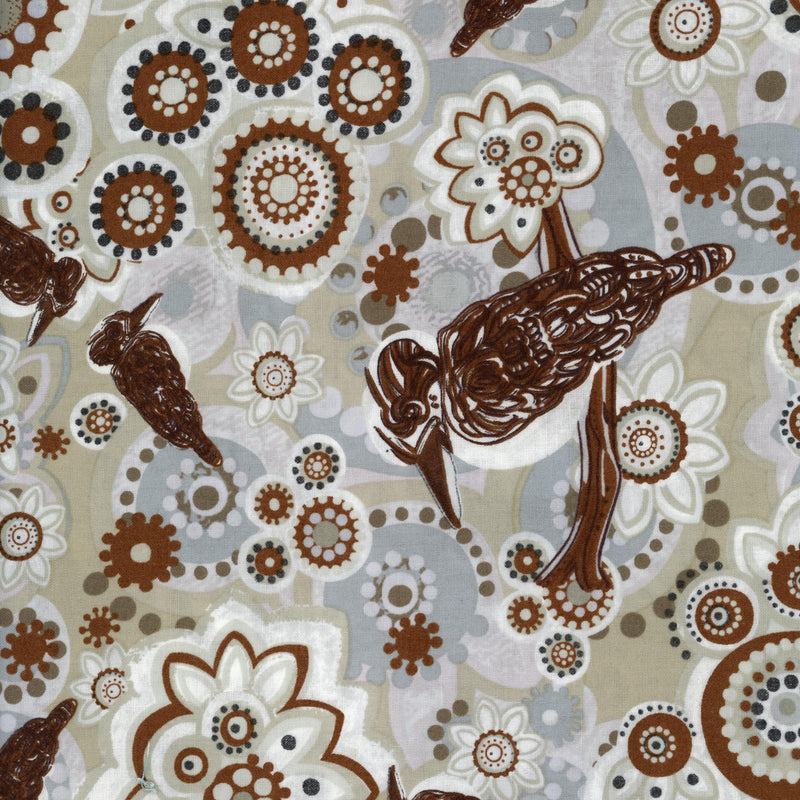 M&S Textiles Samantha Jones Kookaburra Ash