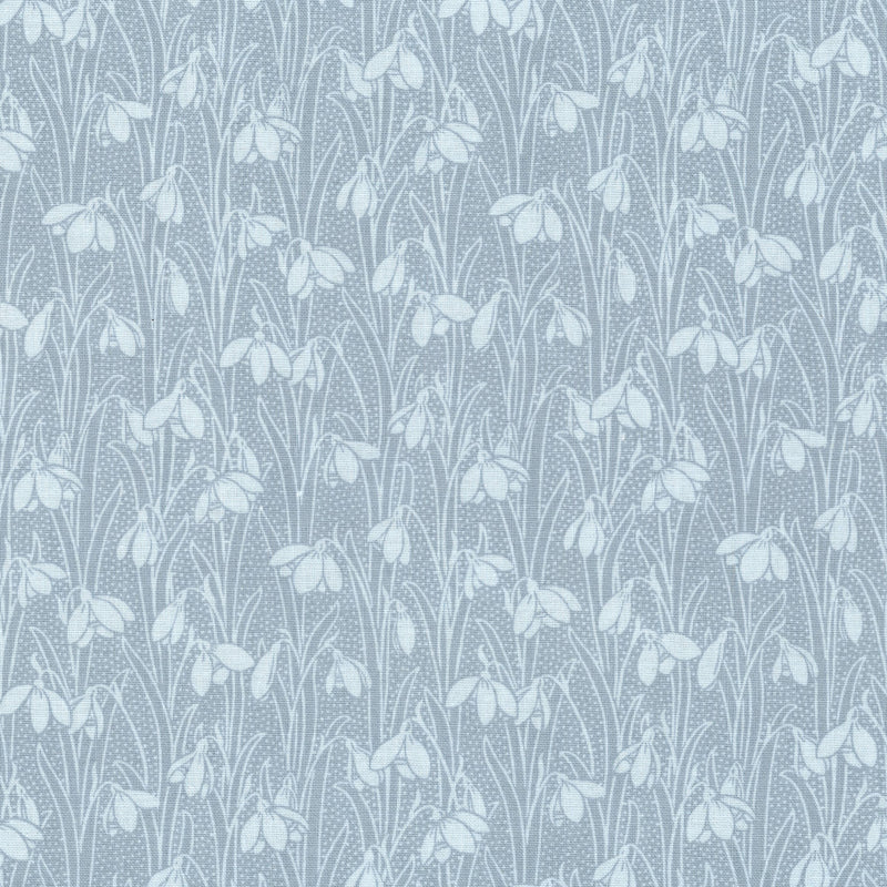 Liberty Fabrics Snowdrop Spot Polar Grey - Patchwork and Quilting Fabric from Brown's Craft Shed (Tags: Fabric blue Floral grey )