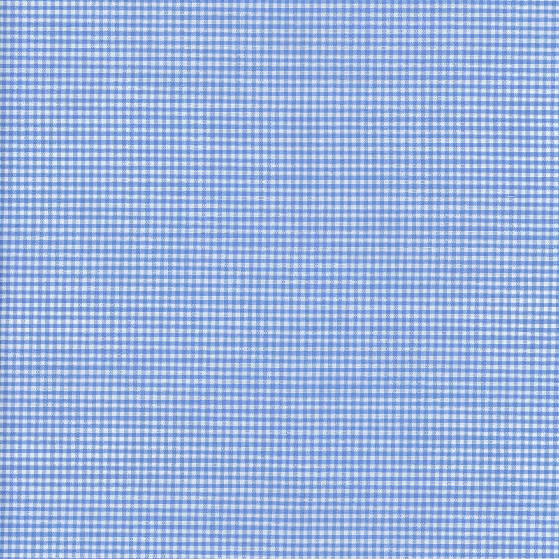 Yarn Dyed Broadcloth Japanese Gingham (Light Blue) - Patchwork and Quilting Fabric from Brown's Craft Shed (Tags: Fabric basics blender blue check country style japanese fabric Neutral sky traditional quilting yarn dyed )