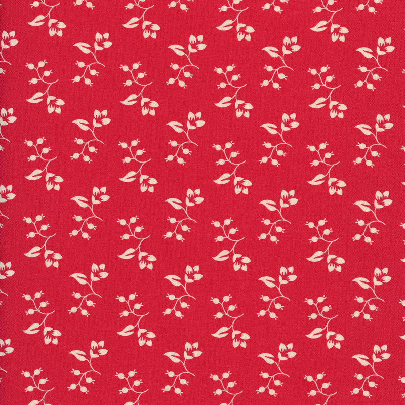 Moda Petals & Polka Dots by Bunny Hill Designs - Patchwork and Quilting Fabric from Brown's Craft Shed (Tags: Fabric Bunny Hill Designs cream ditsy floral Moda Fabrics Petals & Polka Dots red vintage style )