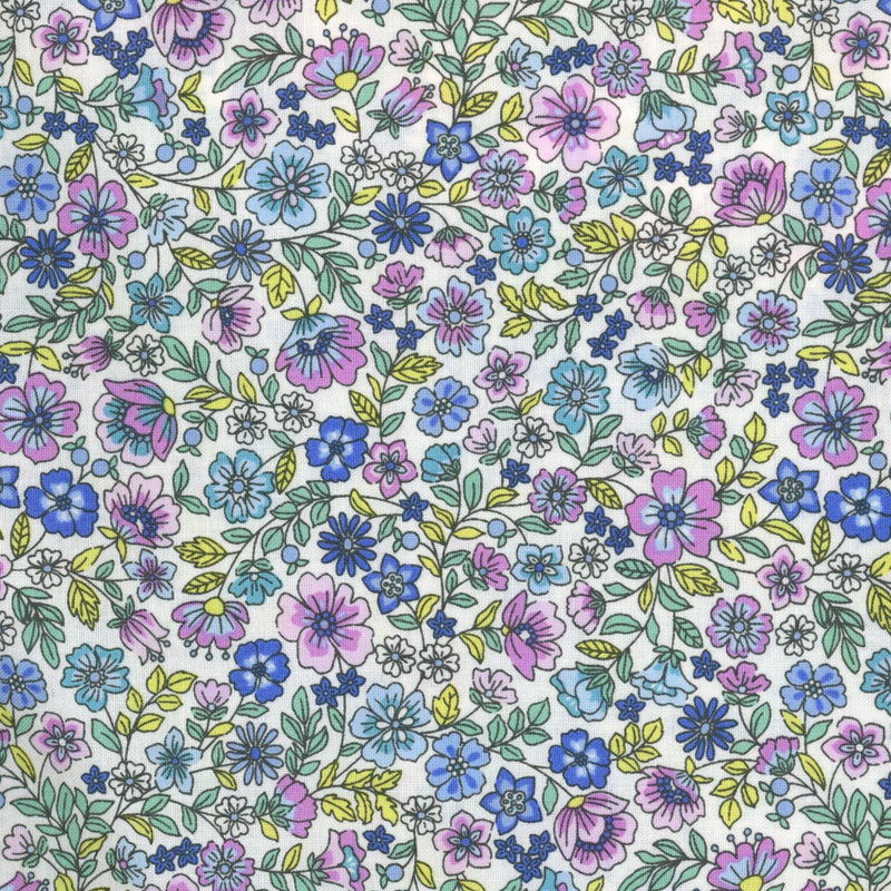 The Henley Studio Country Cuttings - Patchwork and Quilting Fabric from Brown's Craft Shed (Tags: Fabric blue Floral green purple )