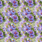 In The Beginning Fabrics Decoupage Floral - Patchwork and Quilting Fabric from Brown's Craft Shed (Tags: Fabric cottage daisies Decoupage Floral feminine garden green Lavender Meadow lilac Lloyd Curzon nature patchwork purple quilting soft spring watercolour )