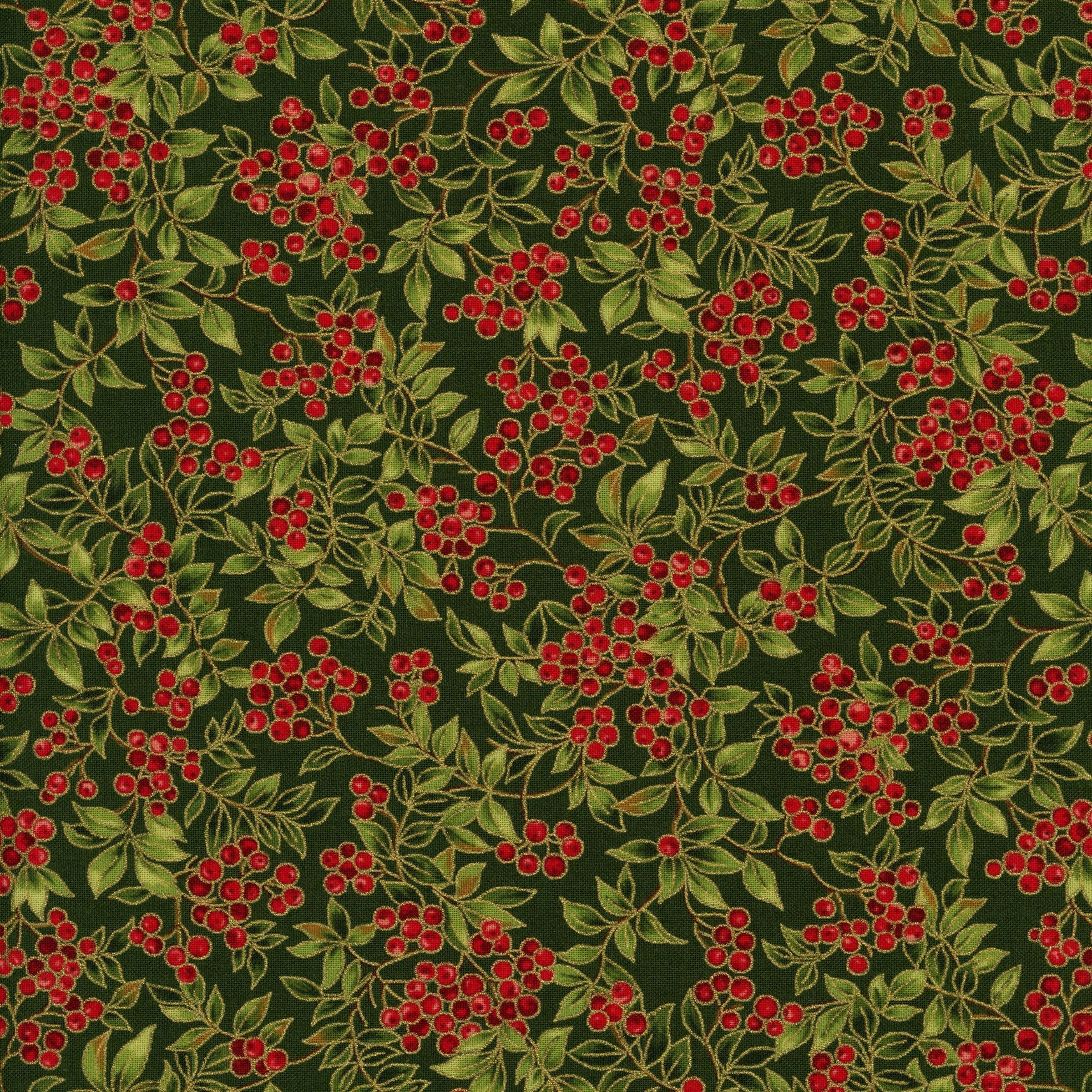 Moda Merry Manor Metallic - Patchwork and Quilting Fabric from Brown's Craft Shed (Tags: Fabric Merry Manor Metallic Moda )