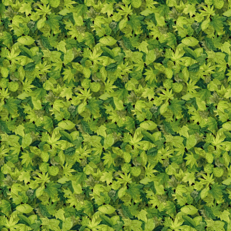 Landscape Leaves by The Henley Studio - Patchwork and Quilting Fabric from Brown's Craft Shed (Tags: Fabric earthy foliage garden green Landscape Leaves nature Neutral outdoors plants textures The Henley Studio vines woodland )