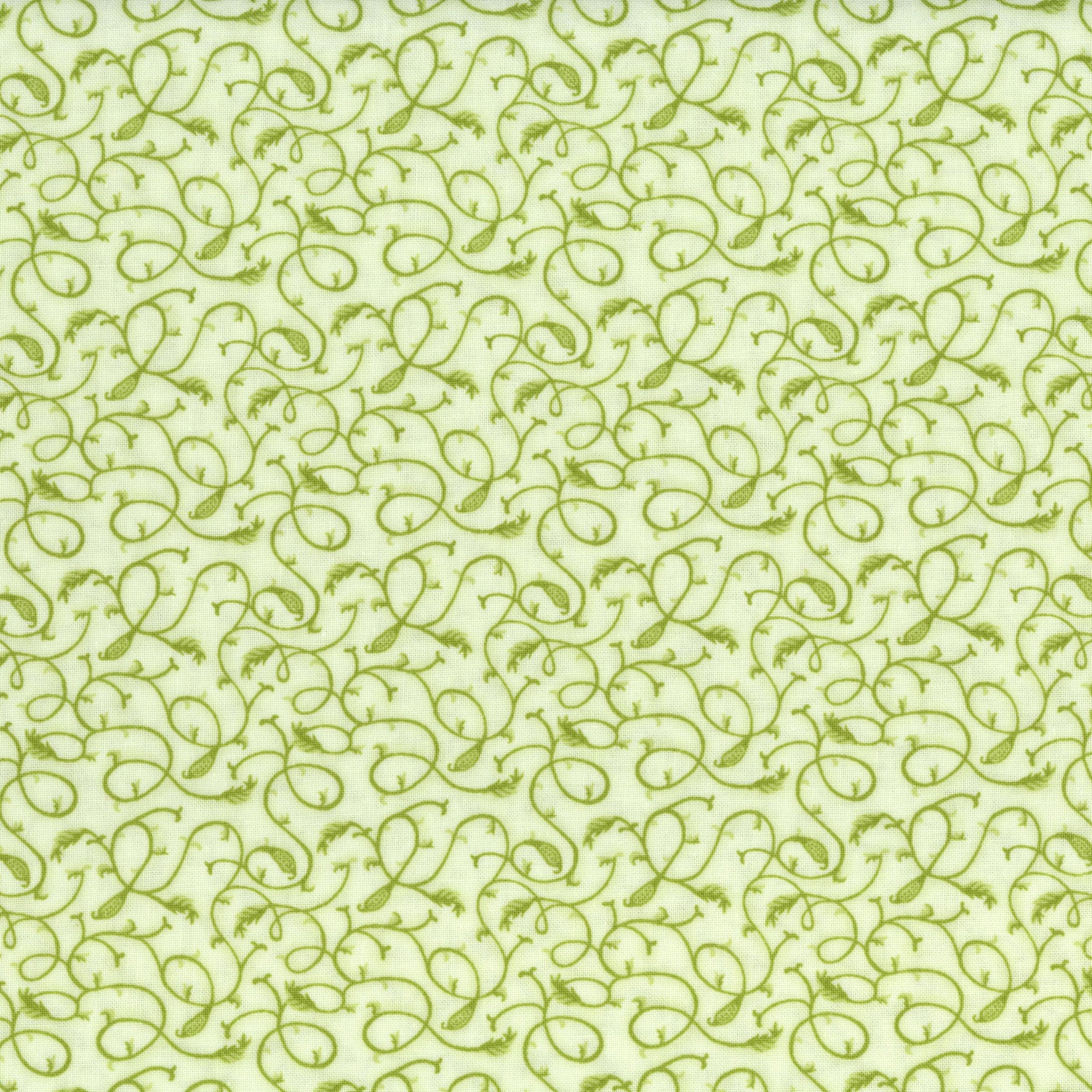 Kennard & Kennard The Gallery - Patchwork and Quilting Fabric from Brown's Craft Shed (Tags: Fabric blenders cream Floral garden green Kennard & Kennard nature patterns plants The Gallery vines whimsical )