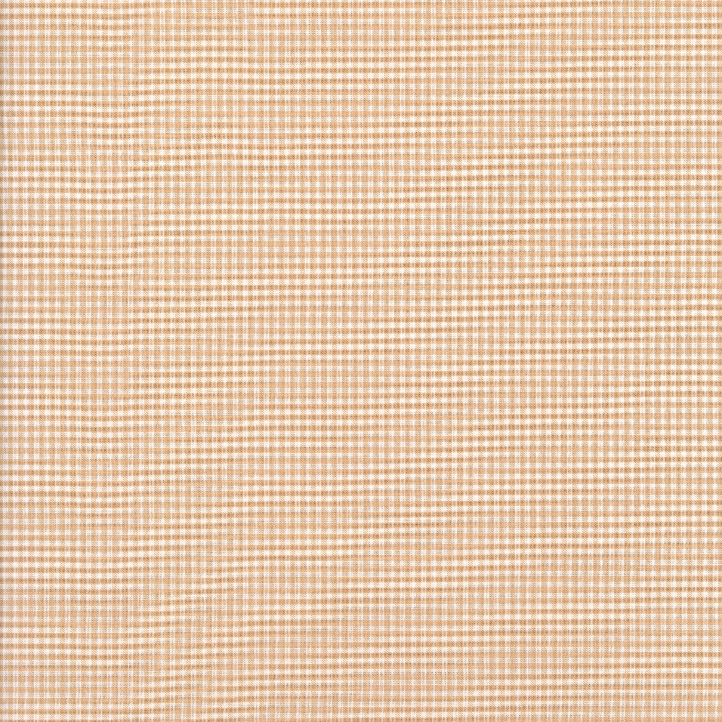 Yarn Dyed Broadcloth Japanese Gingham (Beige) - Patchwork and Quilting Fabric from Brown's Craft Shed (Tags: Fabric basics beige blender check country style cream japanese fabric Neutral sand traditional quilting yarn dyed )