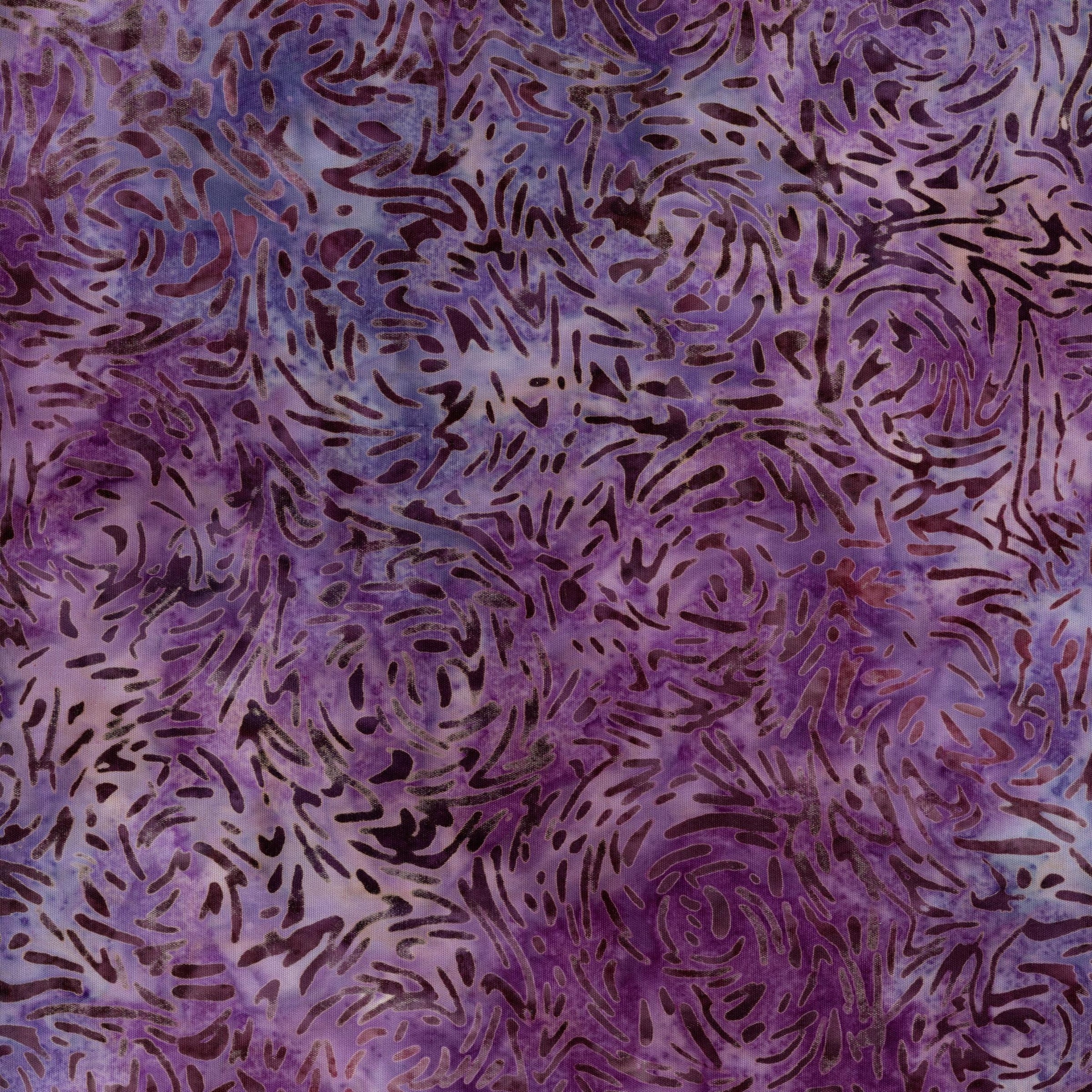 Banyan Batiks - Banyan BFFs - Patchwork and Quilting Fabric from Brown's Craft Shed (Tags: Fabric Banyan Batiks Banyan BFFs batik blender blenders blue nature plants purple textures tonal vines violet )