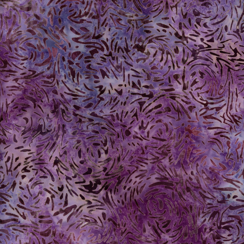 Banyan Batiks - Banyan BFFs - Patchwork and Quilting Fabric from Brown's Craft Shed (Tags: Fabric Banyan Batiks Banyan BFFs batik blender blenders blue nature plants purple textures tonal vines violet )