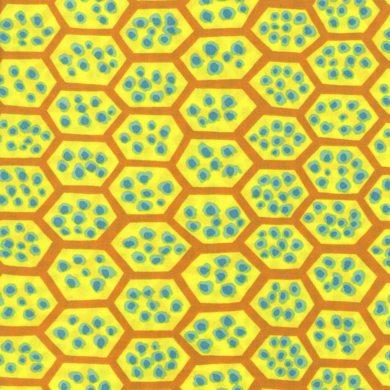 Westminster Fibers - Pomegranate by Brandon Mably for Rowan - Patchwork and Quilting Fabric from Brown's Craft Shed (Tags: Fabric bold contemporary craft Geometric modern patterns playful quilting Yellow )