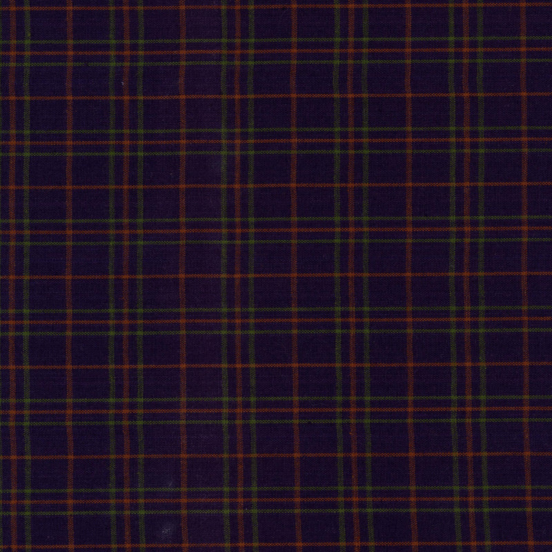 Robert Kaufman Satsuki - Midnight Tartan - Patchwork and Quilting Fabric from Brown's Craft Shed (Tags: Fabric autumn basics check crafts fabric staples green navy patchwork quilting Robert Kaufman rust tartan textures traditional Western )