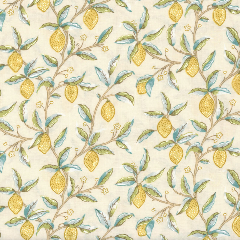 Free Spirit Fabrics: Orkney by Morris & Co - Patchwork and Quilting Fabric from Brown's Craft Shed (Tags: Fabric classic cream Floral Free Spirit Fabrics fruit garden green lemon Morris & Co nature Orkney plants traditional vines William Morris )