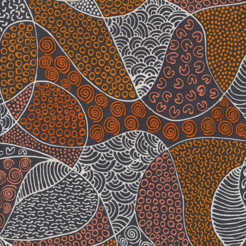 M&S Textiles Audrey Martin Bush Coconut Dreaming Brown