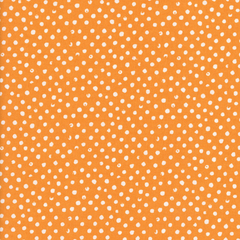 Dear Stella Confetti Dot Cantalope - Patchwork and Quilting Fabric from Brown's Craft Shed (Tags: Fabric basics blenders children Dear Stella orange playful polka dots Spots )