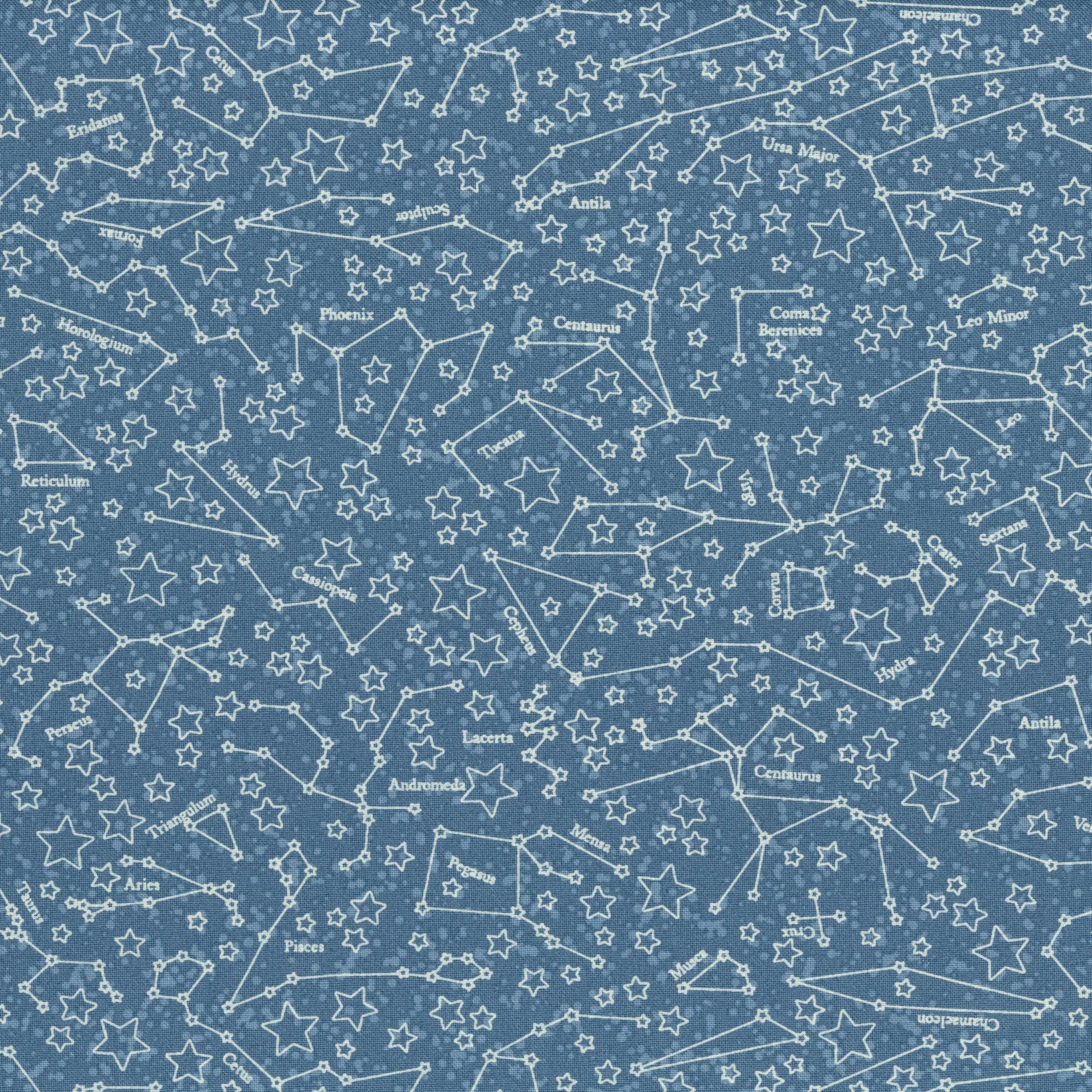 Moda Starry Sky by April Rosenthal - Patchwork and Quilting Fabric from Brown's Craft Shed (Tags: Fabric April Rosenthal astrology blue celestial constellation cosmic Moda night sky novelty patterns sky whimsical )