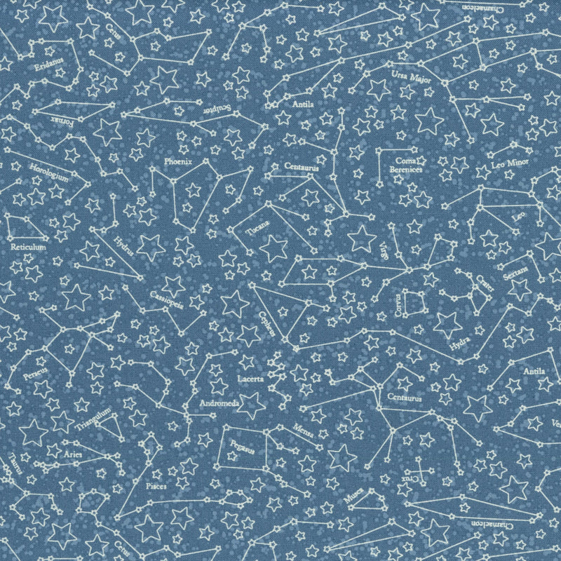 Moda Starry Sky by April Rosenthal - Patchwork and Quilting Fabric from Brown's Craft Shed (Tags: Fabric April Rosenthal astrology blue celestial children constellation cosmic Moda night sky novelty patterns sky whimsical )