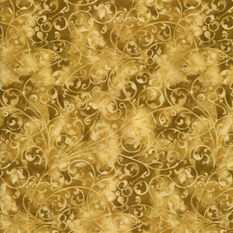 P&B Textiles - Whisperings by Alex Anderson - Patchwork and Quilting Fabric from Brown's Craft Shed (Tags: Fabric Alex Anderson blender blenders Brown cream elegant Floral gold Neutral P&B Textiles textures vines Whisperings )