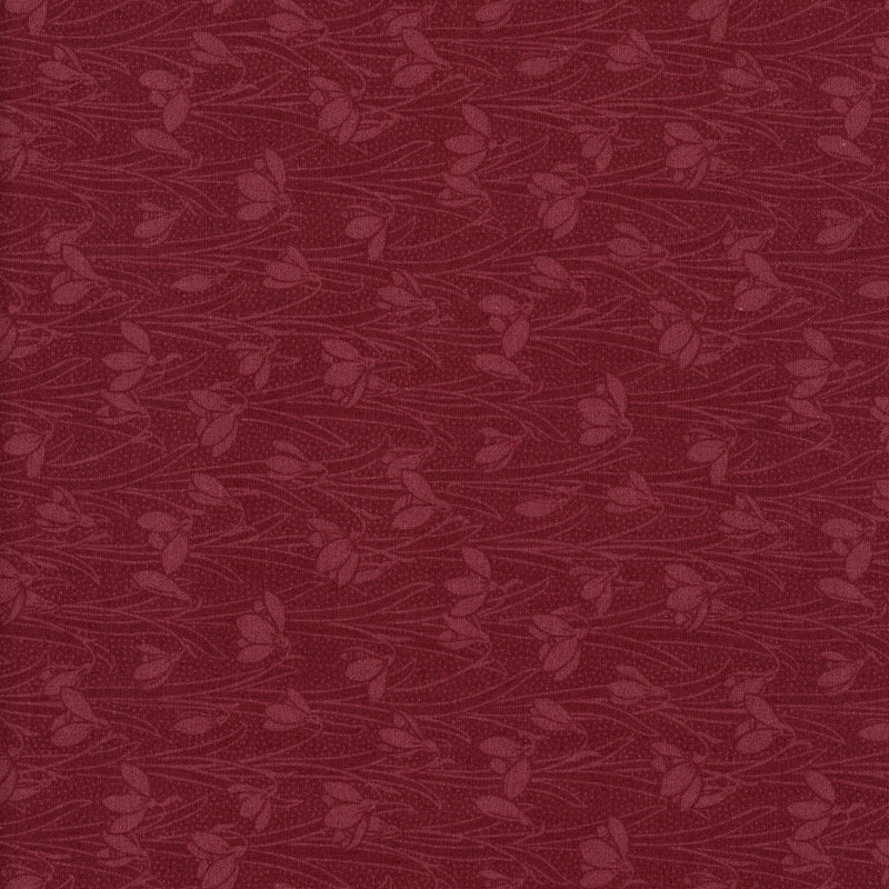 Liberty Fabrics Snowdrop Spot Sienna Red